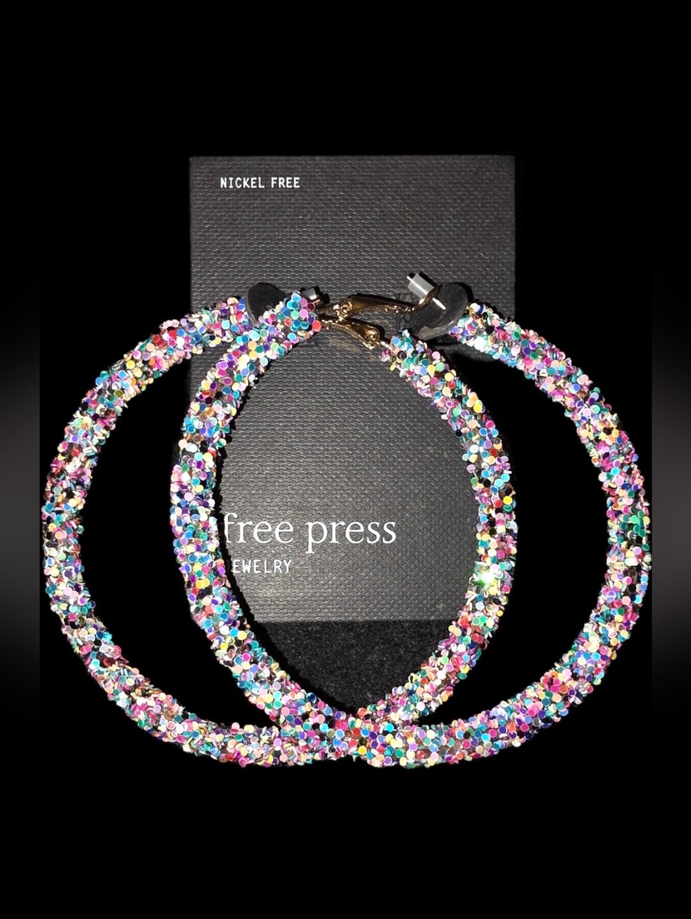 Multi-Color Hoop Earrings - Picture 2 of 3